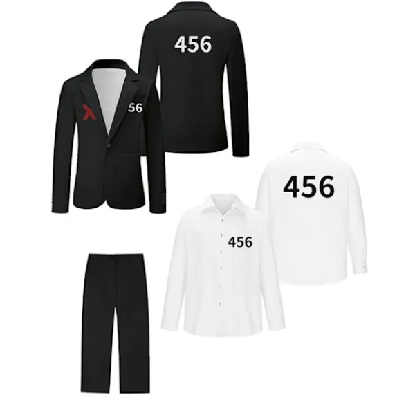 WAIDFU Squid Game 3-spelar Cosplay Kostymdräkt Komplett Klädset XS> Dräkter