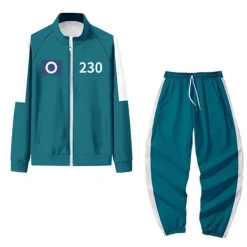 Holocky Squid Game Spelarkostym, Träningsoverall för Fest Maskerad Cosplay Kostym S> Dräkter