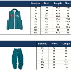 Holocky Squid Game Spelarkostym, Träningsoverall för Fest Maskerad Cosplay Kostym S> Dräkter