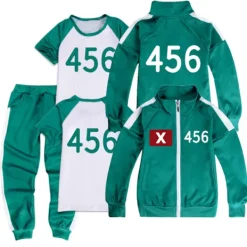 Squid Game, Träningsdräkt, Komplett Set, Nummer t -FD- 170> Dräkter