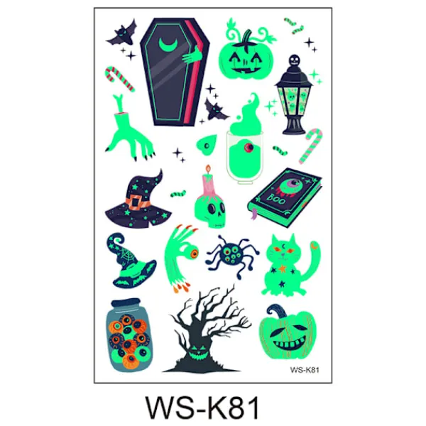 6st 3D Halloween-tatueringar> Smink