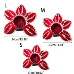 Söt Demogorgon Husdjurshatt Cosplay Rekvisita Tillbehör Huvudbonad Mjuk Kattunge Mössa Halloween/Julklapp L> Huvudbonader