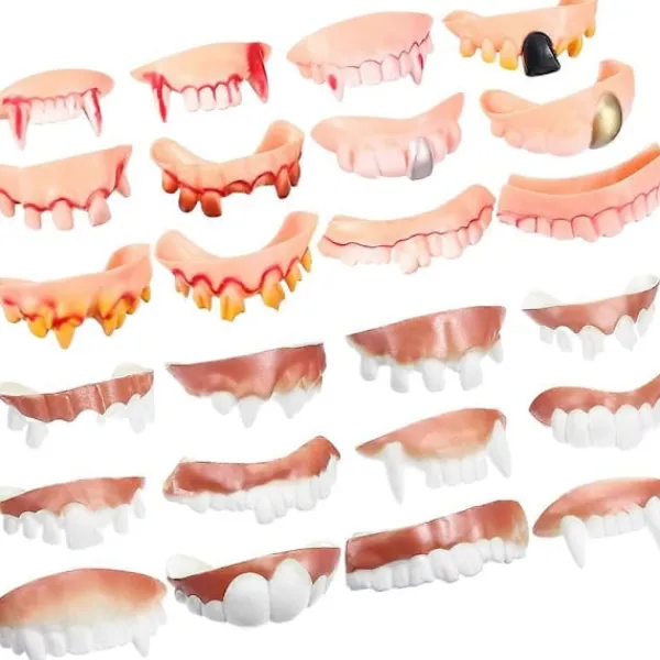 24st Falska Tänder Halloween Fula Tänder Roliga Falska Tänder Party Falska Tänder> Tillbehör