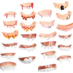24st Falska Tänder Halloween Fula Tänder Roliga Falska Tänder Party Falska Tänder><noscript><img width=