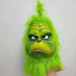 (Söt Grön) Grinch Mask Jul Mask för Vuxna, Rolig Grön Mask> Masker