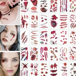 Otego 30st Halloween - Sårtatuering / Tatuering stickers> Smink