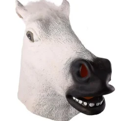 1st Halloween Mask Latex Hästhuvud Mask Animal Cosplay><noscript><img width=