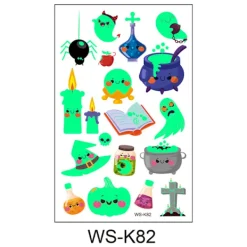 6st Halloween-tatueringar för män och kvinnor> Smink