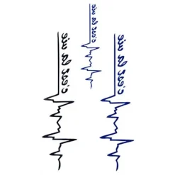 Söt Hjärtslag Fejk Tatuering Klistermärke Vattentät Temporär Tatuering Klistermärke> Smink
