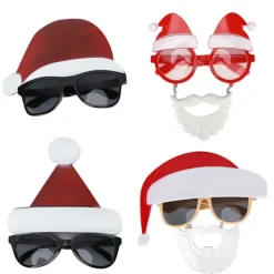 4st Jultomte Julglasögon Kostymfest Glasögon Fotorekvisita><noscript><img width=