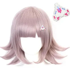 Söt kort med lugg perfekt för flickor Cosplay Chiaki Nanami> Peruker