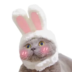 Söt kostym kaninhatt med öron för katter och små hundar festdräkt påsk husdjursaccessoar huvudbonad> Huvudbonader