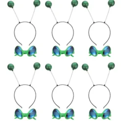 12st Kreativa Glasögon med Flygande TeFat Huvudband Grön Boll Huvudband Semesterfest Rekvisita[HK] 14.00X13.70X9.00CM> Tillbehör