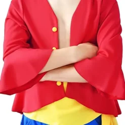 4st Luffy set Halloween animedräkt för barn vuxen Kid-M><noscript><img width=