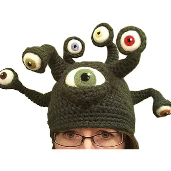 Söt nyhet julhatt rolig tecknad bläckfisk viking skägg present hatt> Huvudbonader