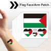 30st Palestine Hand Face Sticker, Transfer Sticker, Ljusa färger, Palestine Face Sticker, Lätt att ta bort> Smink