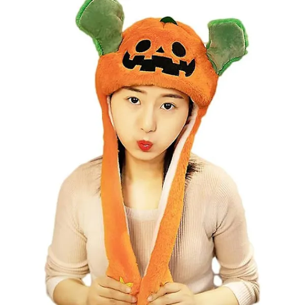 Söt Plyschmössa med Viftande Öron - Rolig Djur Cosplay Mössa, Utklädningsmössa för Högtider som Halloween, Påsk och Jul> Huvudbonader