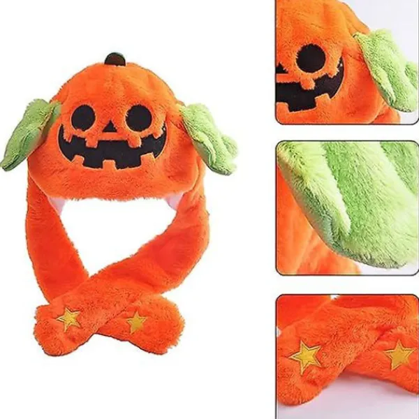 Söt Plyschmössa med Viftande Öron - Rolig Djur Cosplay Mössa, Utklädningsmössa för Högtider som Halloween, Påsk och Jul> Huvudbonader