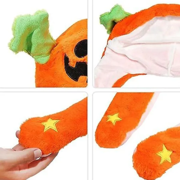 Söt Plyschmössa med Viftande Öron - Rolig Djur Cosplay Mössa, Utklädningsmössa för Högtider som Halloween, Påsk och Jul> Huvudbonader