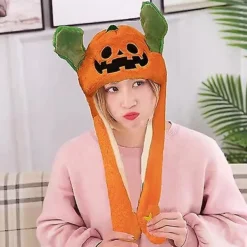 Söt Plyschmössa med Viftande Öron - Rolig Djur Cosplay Mössa, Utklädningsmössa för Högtider som Halloween, Påsk och Jul><noscript><img width=