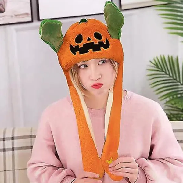 Söt Plyschmössa med Viftande Öron - Rolig Djur Cosplay Mössa, Utklädningsmössa för Högtider som Halloween, Påsk och Jul> Huvudbonader