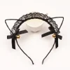Söt Spets Kattöron Mask Cosplay Hårband Dam A> Huvudbonader