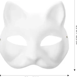 10st Therian Mask Katt Räv Mask Therian Halloween Mask Therian Kostym för barn Vuxna Tom Mask för julfest & Therian WELLNGS> Masker