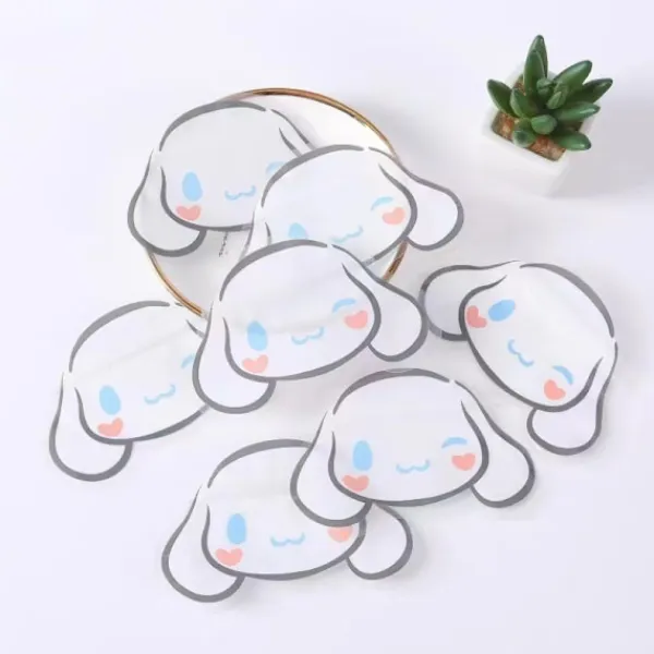 HEET 10st Transparent Ziplock Bag HelloKitty Kuromi Konserveringsmedel Ba> Masker