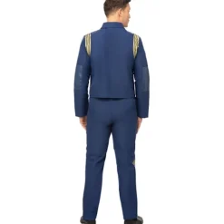 Star Trek: Discovery Herr Kommando Uniform Kostym Set L Blå/Guld L><noscript><img width=
