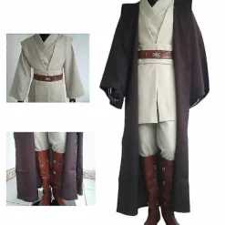 KOOLYou Star Wars Obi-wan Kenobi Jedi Knight Vuxen kostym mantel kostymer Cosplay Halloween XL black> Dräkter