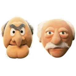 FMYSJ Statler och Waldorf Masker för Maskerad, Set med 2 (Mupparna) (FMY)> Masker