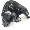 Steampunk Metall Cyborg Venetiansk Mask, Maskeradmask för Halloweenfest/Operans Fantom/Mardi Gras-bal> Masker