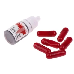 6st/flaska Realistiska blodpiller Vampyrkapslar Skräckkul 13*7><noscript><img width=