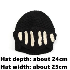 Stickad mössa Vintermössa GRÅ> Huvudbonader