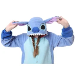 Stitch Pyjamas Anime Cartoon Sovkläder Outfit Jumpsuit_y XL><noscript><img width=