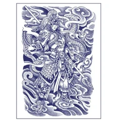 Stor Full Rygg Bröst Tatuering Stora Tatuering Klistermärken Temporära Tatueringar Vattentät Flash> Smink