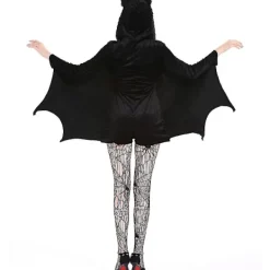 KOOLYou Stor storlek Halloween Kvinnor Fladdermus Kostym Cosplay Siamese Vampire Witch Dark Bat Uniform Suit L> Dräkter