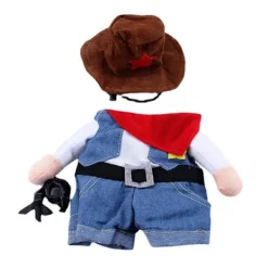 Storlek S, Cowboy Hund eller Katt Juldräkter med Hatt> Dräkter