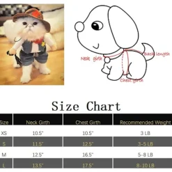 Storlek S, Cowboy Hund eller Katt Juldräkter med Hatt><noscript><img width=