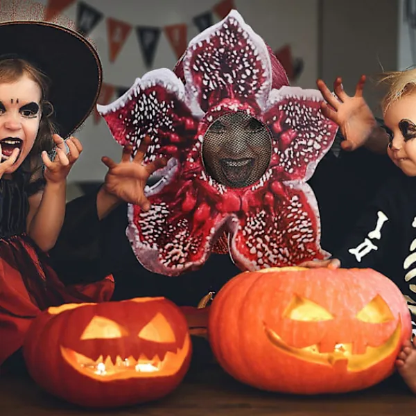 Stranger Things Demogorgon Mask Halloween Monster Huvudmask Cosplay Kostym 35*35cm> Masker