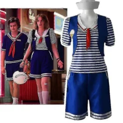 Stranger Things Robin Scoops Ahoy Halloween Kostym Uniform Maskerad Dam Herr Vuxen B S> Dräkter