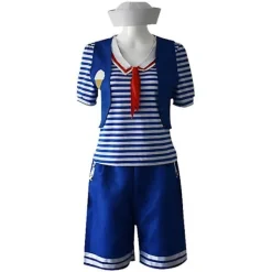 Stranger Things Robin Scoops Ahoy Cosplay Halloween Costume Uniform Fancy Dress ens Adults FPD M> Dräkter