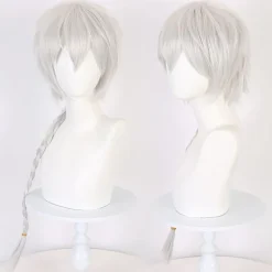 Stray Dogs Bungo Cosplay Nikolai Gogol Ljussilver Peruk Hallowe><noscript><img width=