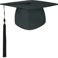 Studentmössa, examenmössa, universitetsexamenmössa med hängande tofsar, för examenceremonin, passar för gymnasiet> Huvudbonader