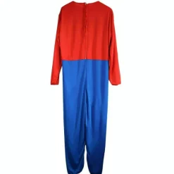 EURL Super ario Bros. Maskeraddräkt för vuxna män Cosplay Kostym Röd M Röd M><noscript><img width=