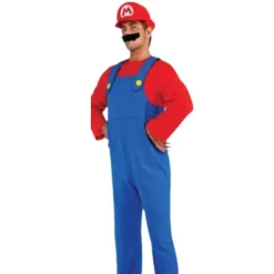 uper Mario Bro Makerad Coplay Kotym för Vuxna Män XL H _max> Dräkter