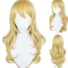 FMYSJ Super Mario Prinsessa Peach Blond Långt Hår Peruk Halloween Party Cosplay Peruk (FMY)> Peruker
