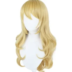 DMstore Super Mario Prinsessa Peach Blond Långt Hår Peruk Halloween Party Cosplay Peruk (FMY)><noscript><img width=