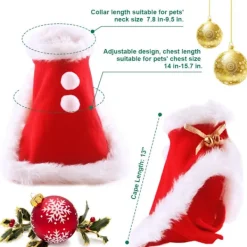 Super Söt Husdjurs Julkappor Set om 2 - Justerbar Tomteluva -> Dräkter