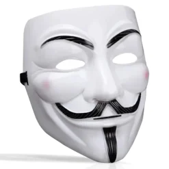 Het rea Supererbjudande till lågt pris! V för Vendetta-mask, Anonymous Guy Fawkes Halloween-mask - Hackermask-Glad> Masker